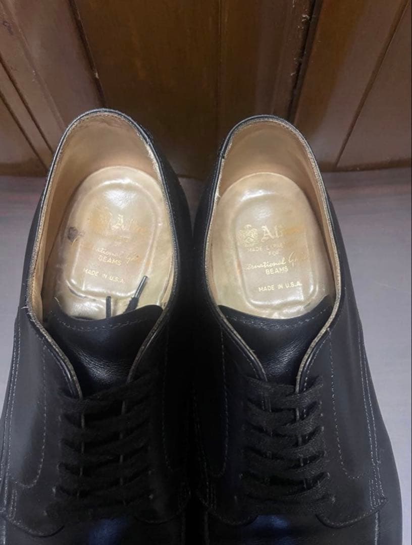 Alden オールデン Vチップ ブラックカーフ US7D BEAMS