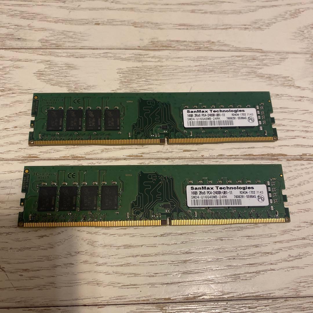 SanMax 16GB DDR4 メモリ PC4-2400R