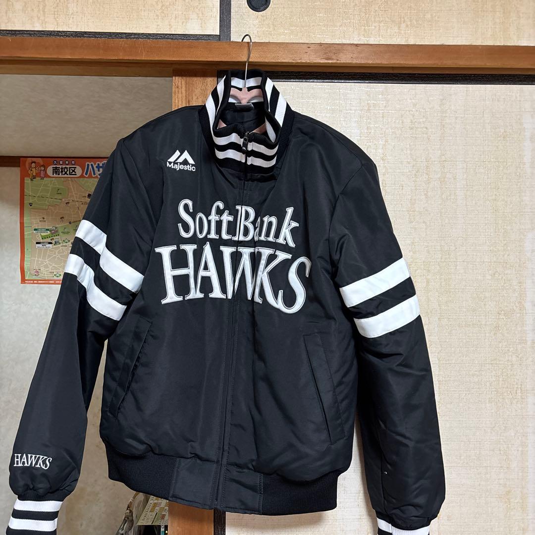美品SoftBank Hawks ジャケット ブラック