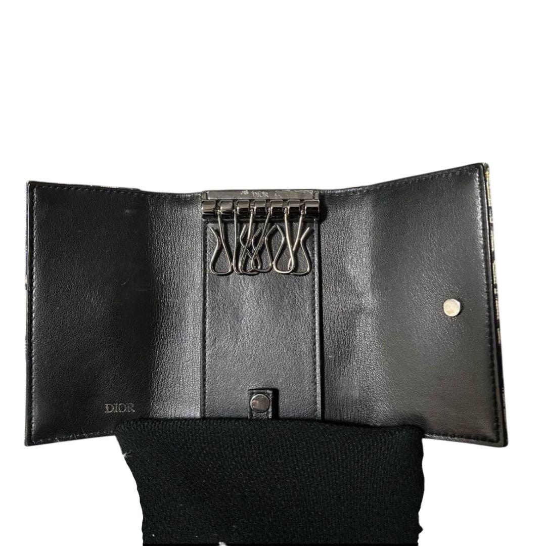 Dior ディオール キーケース 6連 オブリーク ジャガード シルバー金具