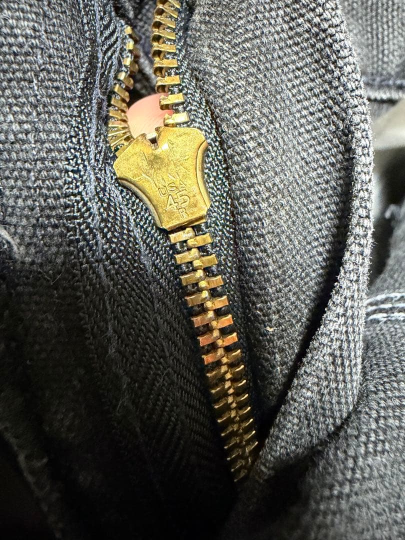 希少 90s USA製 カーハート ダブルニー B01 BLK 33x32