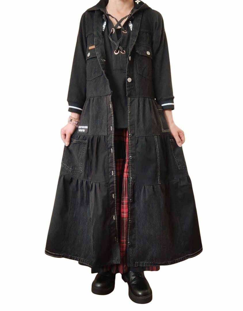 ✨✨✨専用✨✨✨✨✨✨✨✨✨✨✨✨✨✨✨✨✨✨ブラックデニムベストワンピース