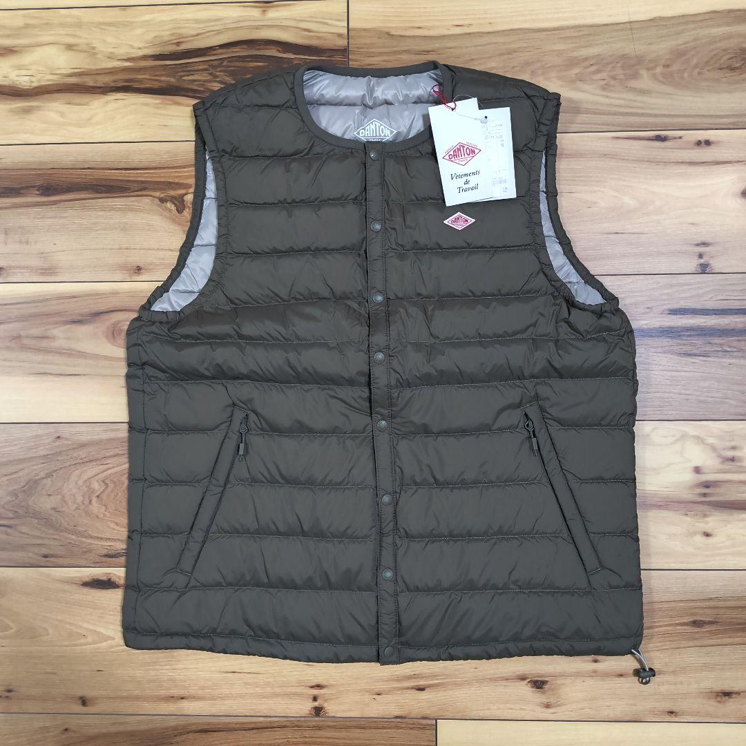 新品DANTON ダントン INNNER DOWN CREWNECK VEST