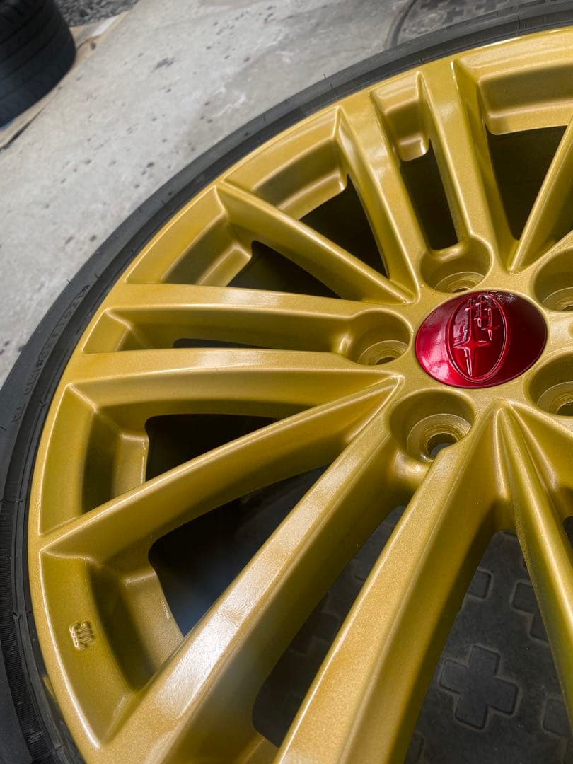 ①TTosh_T〈綺麗〉インプレッサ　純正ゴールドホ