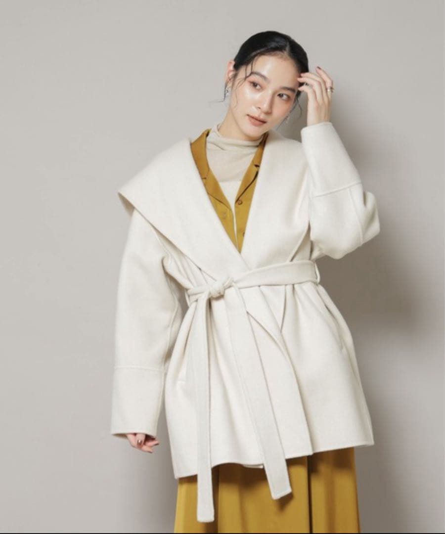 【新品タグ付き】NANO universe リバーショールミディコート