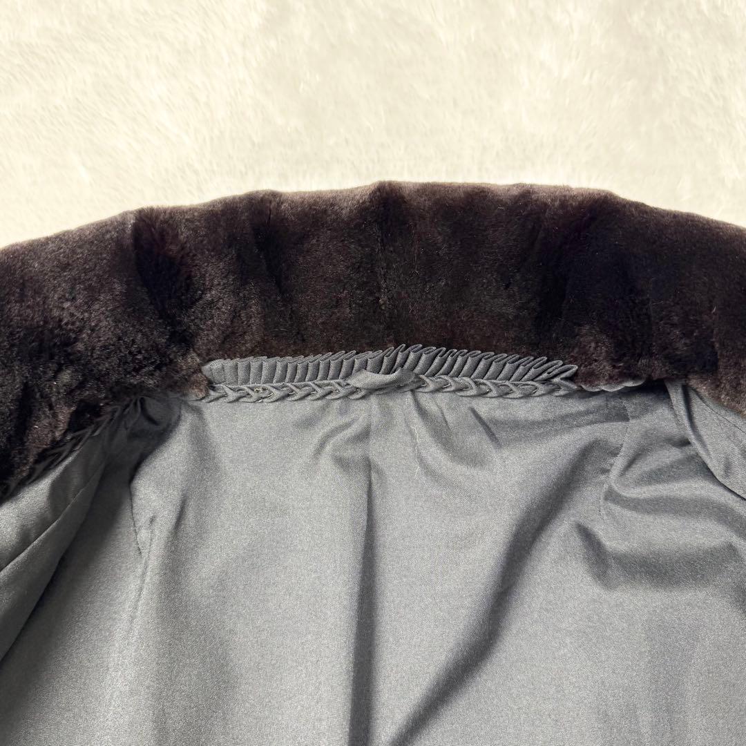 【極良品】サガミンク　SAGA MINK 毛皮コート　銀タグ　F ブラウン