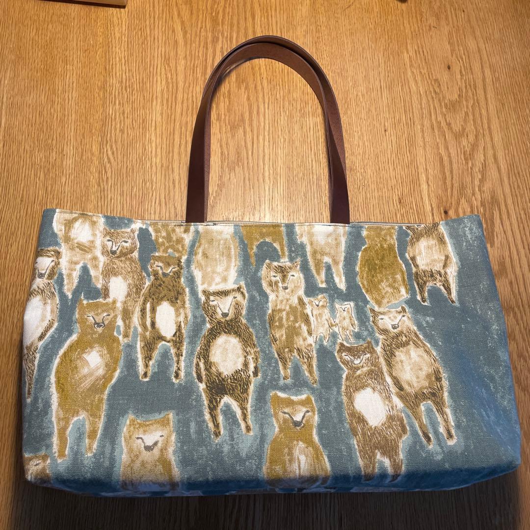 ぽんぽこりんページです❣️ミナペルホネン ハンドメイド トートバッグ