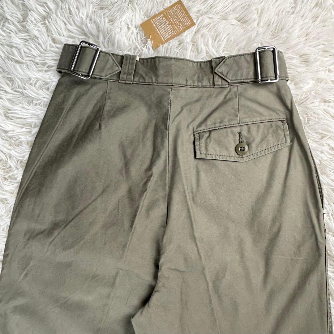 新品タグ付　ナイジェルケーボン　アーミーパンツ　コットンモールスキン　カーキ　M