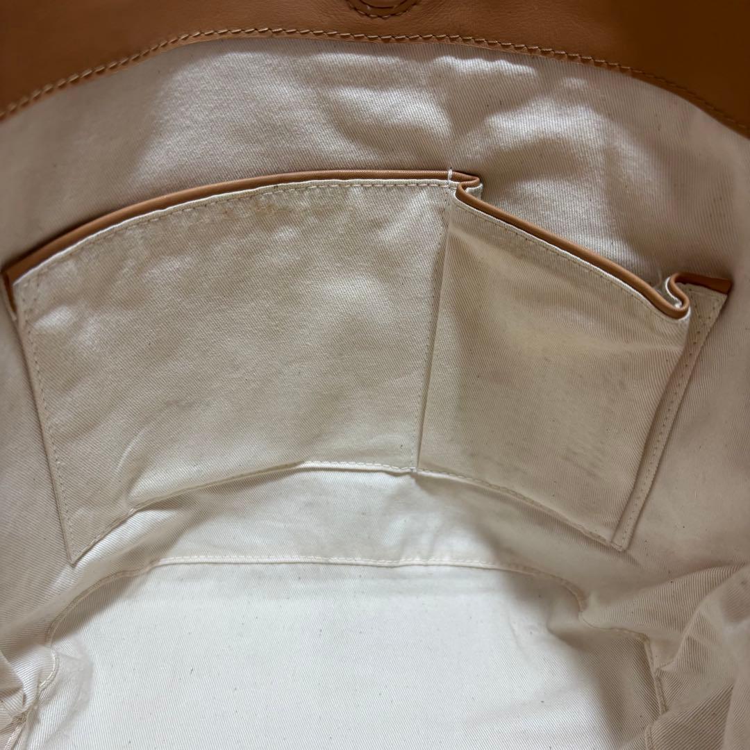 ヘレンカミンスキー かご トートバッグ ラフィア100% 裏地あり 持ち手レザー