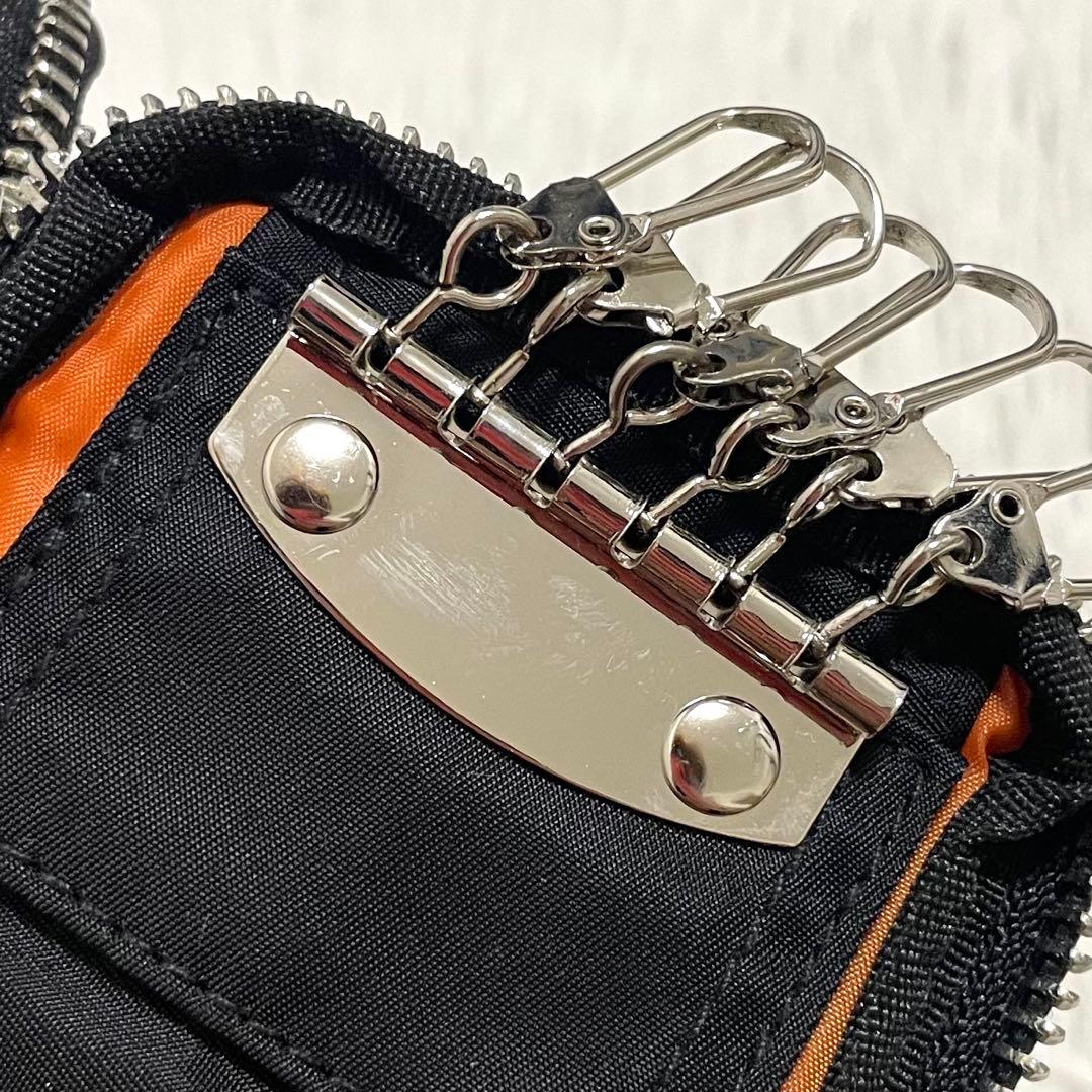 未使用/ヘッドポーター　キーケース　6連　タンカー　ナイロン　ブラック　大人気