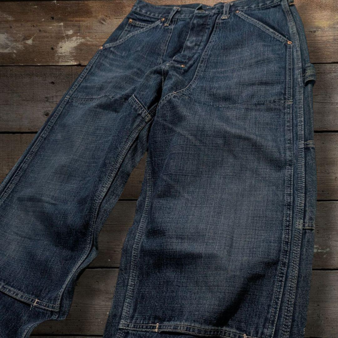 70s BIG JOHN ダブルニー ペインターデニム SCOVIL 初期モデル