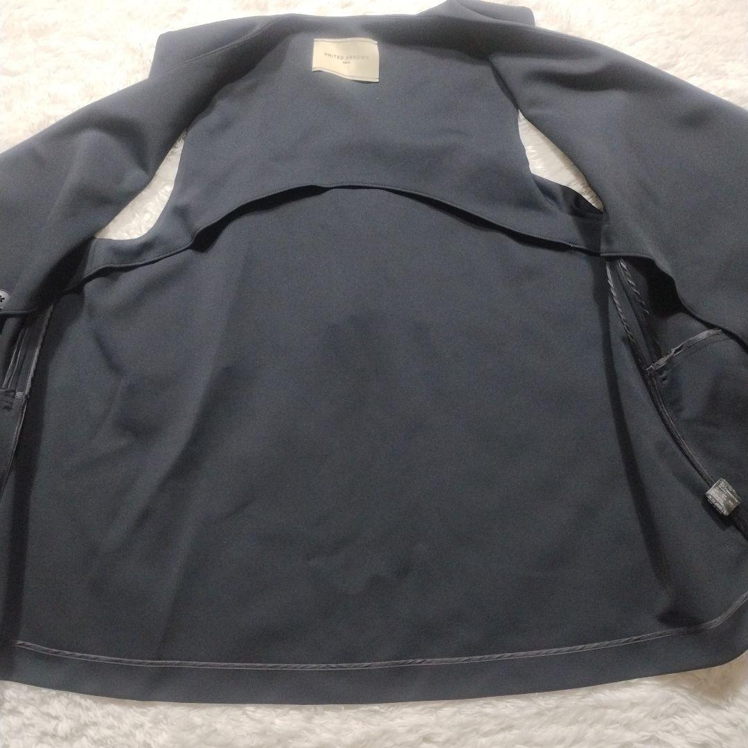 極美品　ユナイテッドアローズ　SPONGY ミドルベスト　ジレ　36　フリル　黒