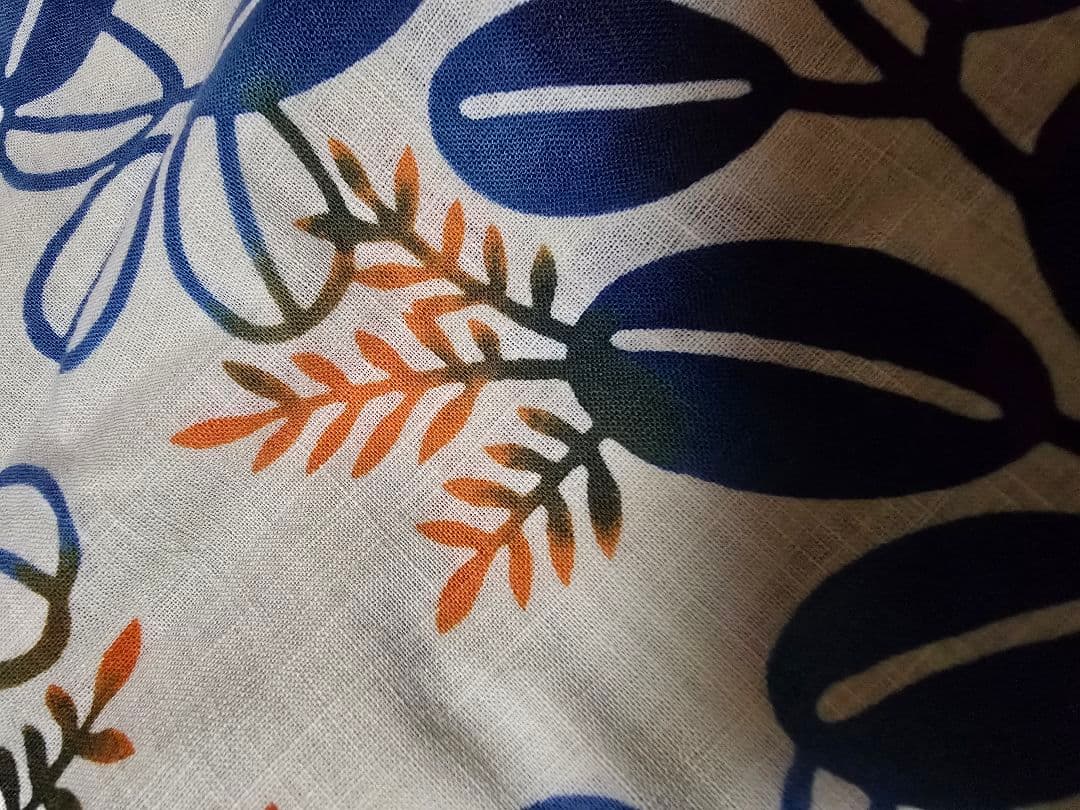 日本橋竺仙 綿芭蕉萩柄 貴重柄