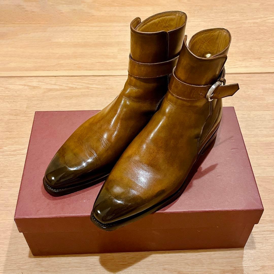ナポリターノラケーレ ジョッパーブーツ ハンドソーン パティーヌ 5.5
