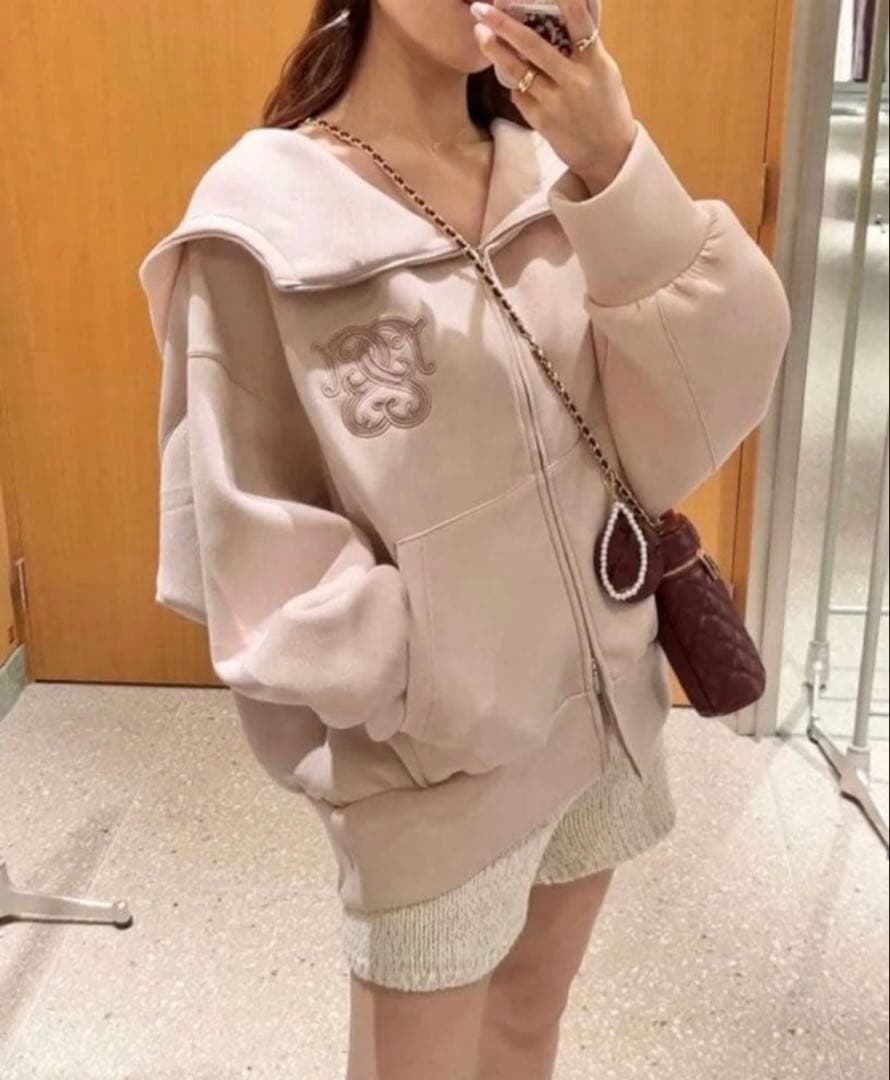 snidel　ボリュームパーカー　ピンク