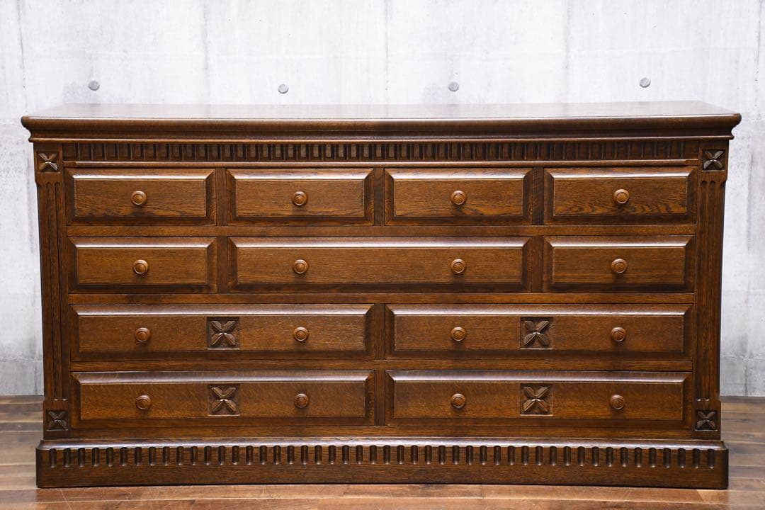 EGK49 和光 カントリーオーク C-03 リビングチェスト ワイドチェスト