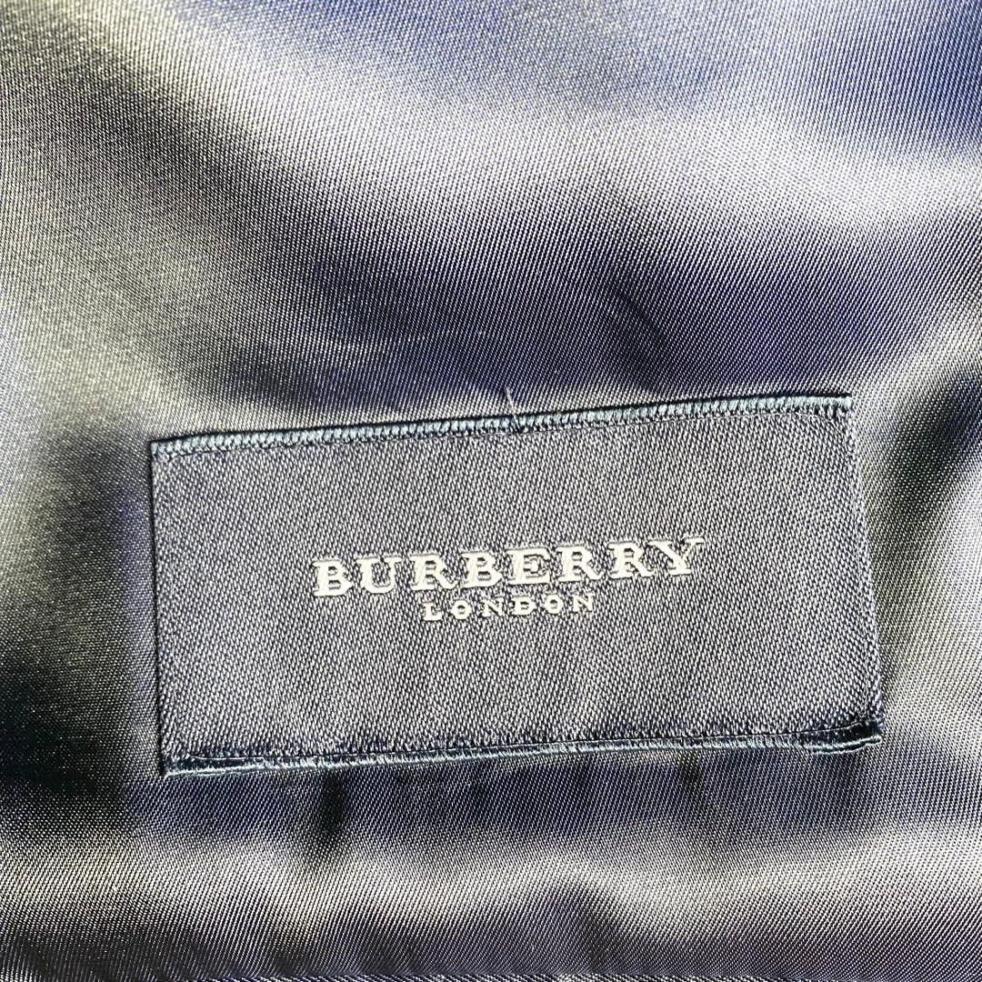 美品✨Burberry テーラード カシミヤ100% チェック M ネイビー
