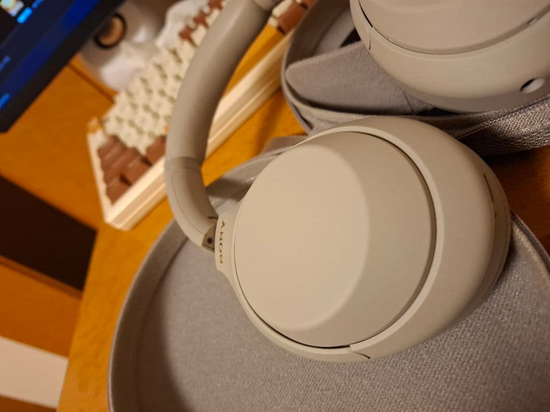 SONY WH-1000XM4 ワイヤレスヘッドホン グレー ケース付き