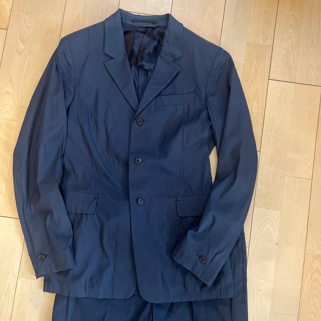 プラダ　上下　46 ネイビー