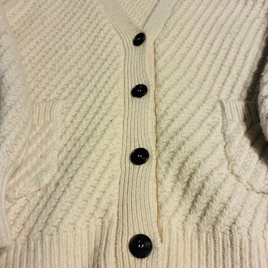【美品】シンゾーン ボリュームニットカーディガン エクリュ FREE