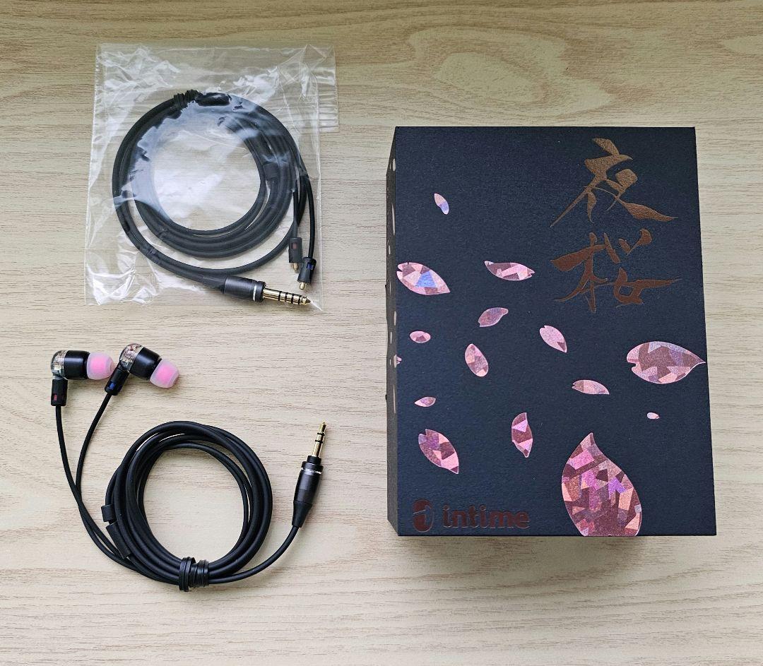 試聴のみ intime 夜桜 Pentaconn ear 4.4mmケーブルつき