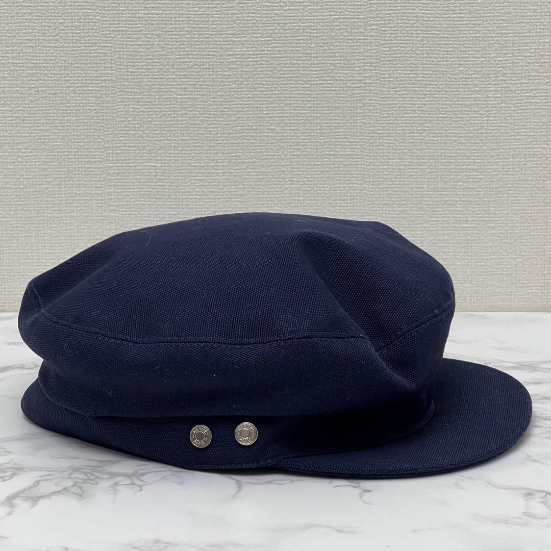 エルメス キャスケット セリエ 帽子 ネイビー HERMES
