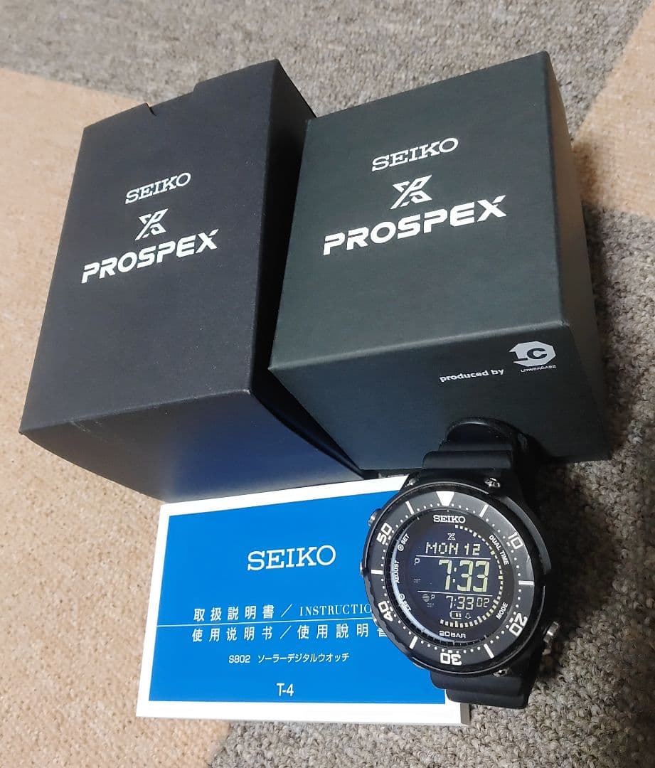 セイコー プロスペックス デジタル腕時計 ブラック LOWERCASE