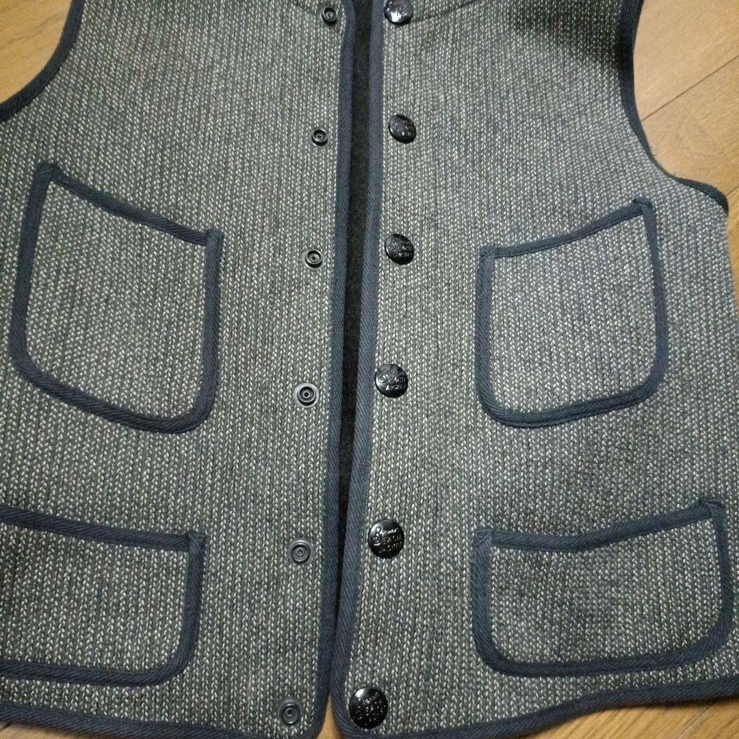 BROWN'S BEACH JACKET ウール ベスト グレー