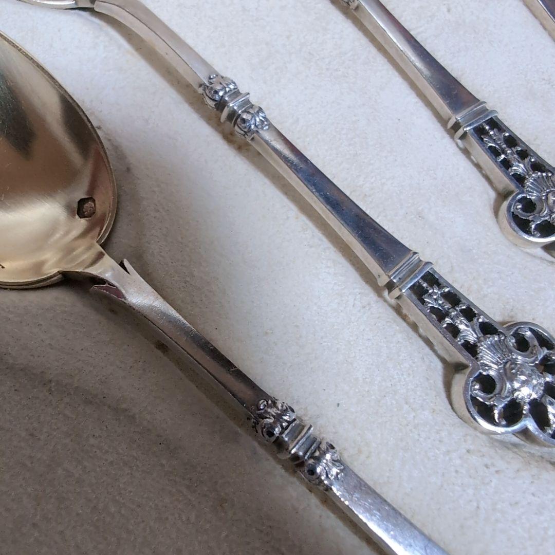 【希少♪】 カルディヤック スプーン 6本セット ルネサンス 純銀 伯爵家注文品