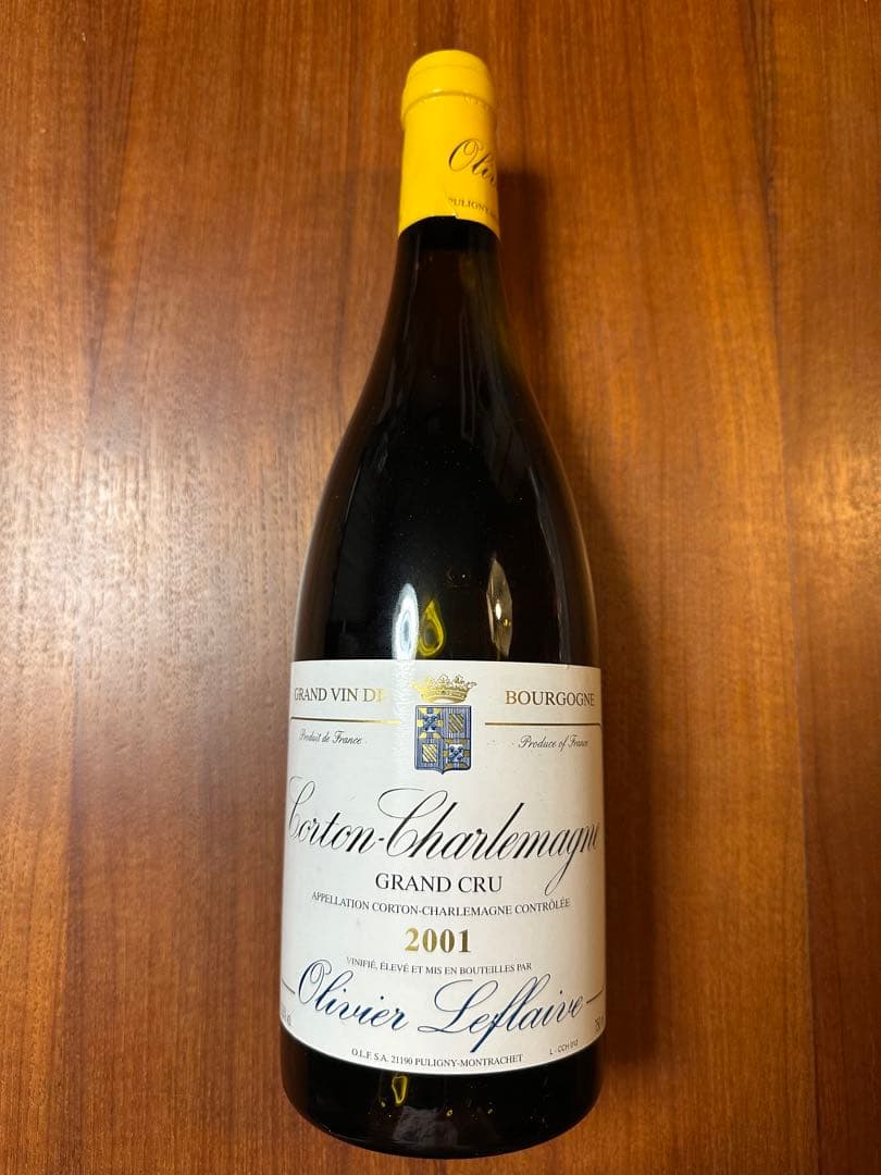 オリヴィエ・ルフレーヴ　コルトン・シャルルマーニュ グラン・クリュ 2001 白