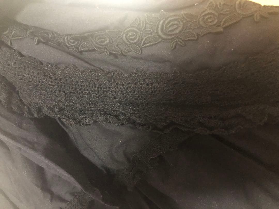 ベイビーザスターズシャインブライト　シャーリングプリンセスジャンパースカート　黒