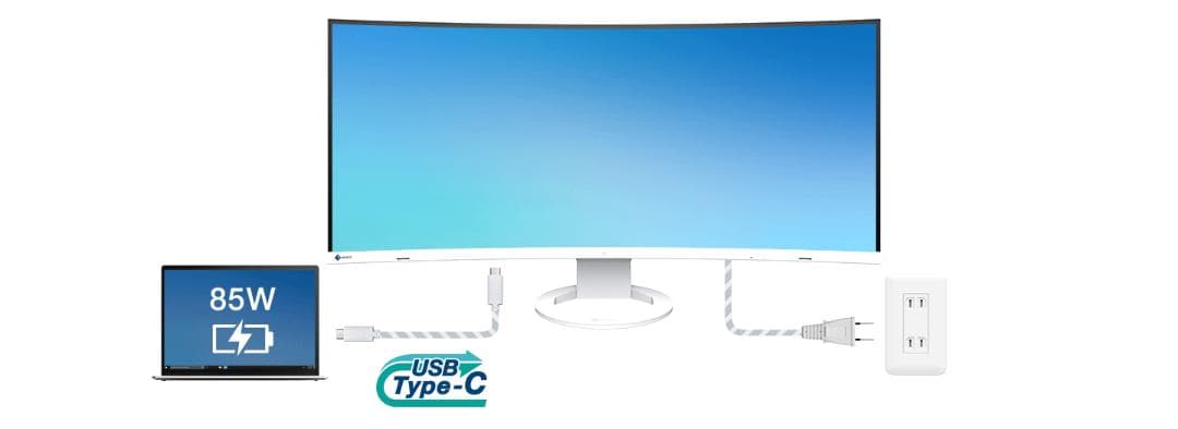 EIZO FlexScan 液晶曲面ディスプレイ 37.5型 EV3895