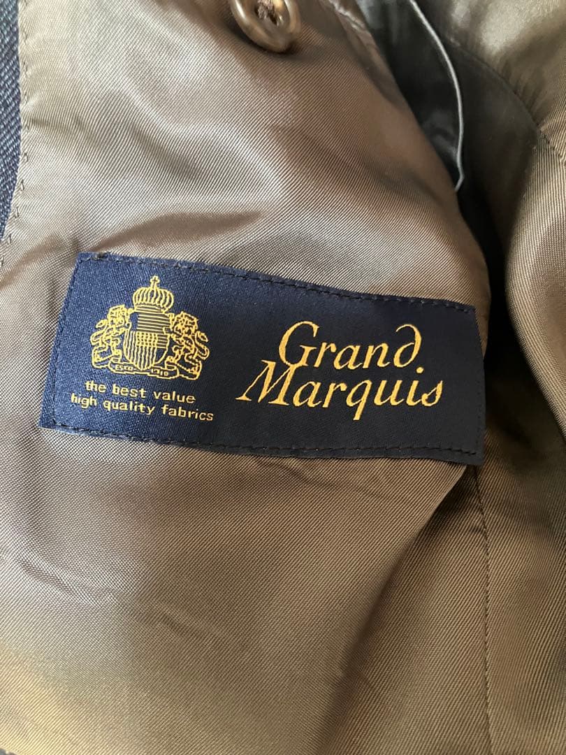 麻布テーラー スリーピーススーツ ダークブルー