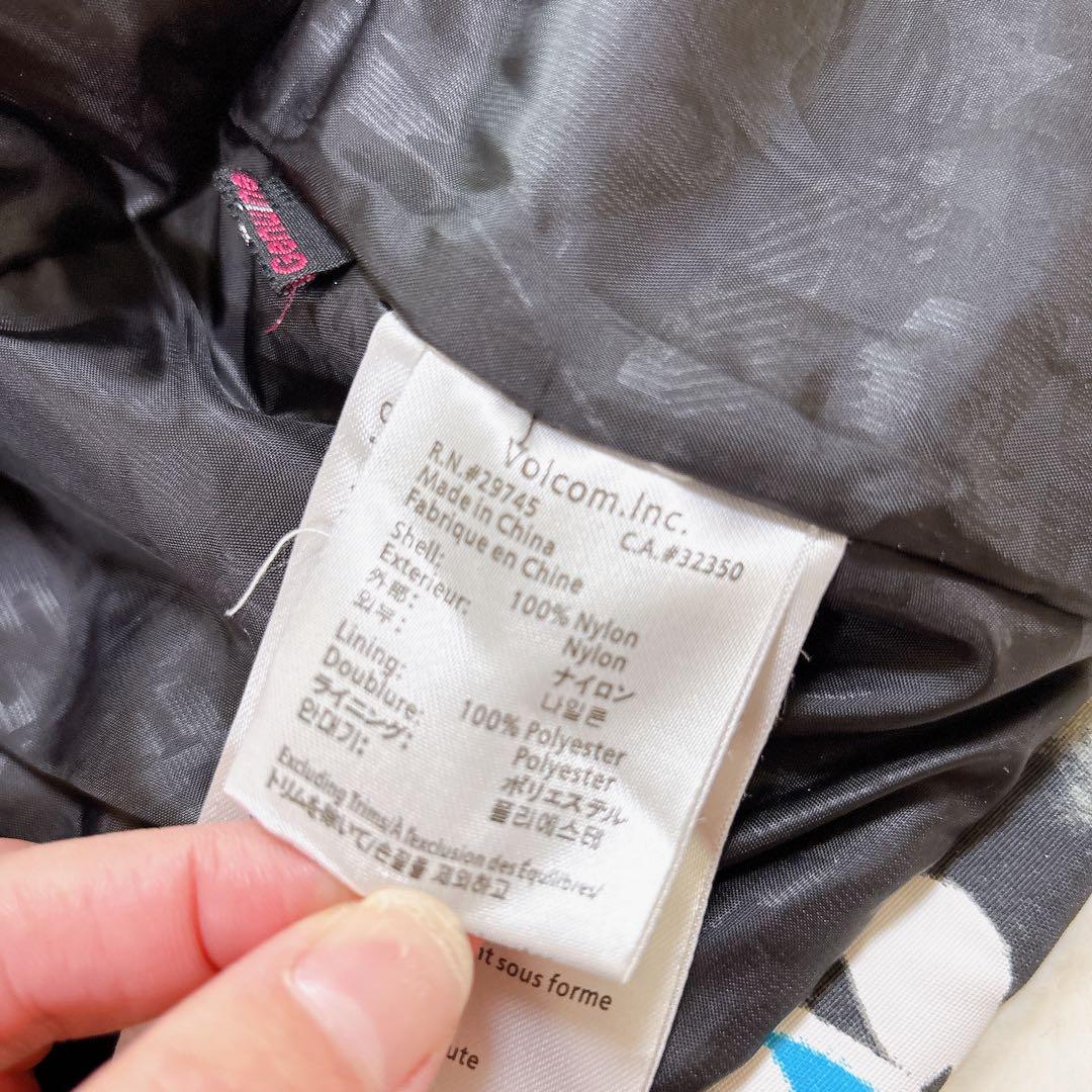 ボルコム スノーボードウェア スキー ジャケット L 総柄 派手 レディース