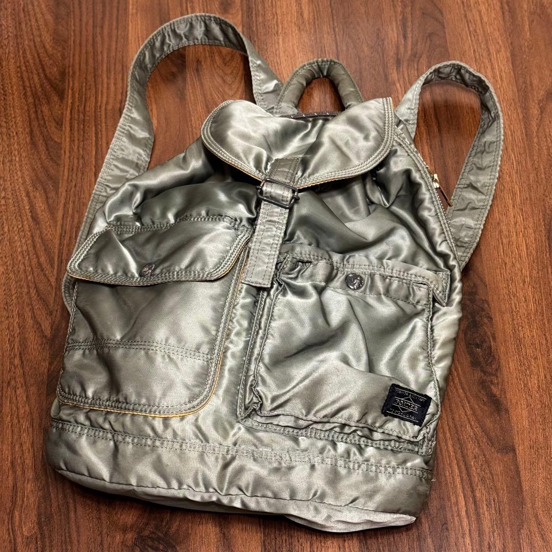 【廃盤レア】 PORTER タンカー　リュック　バッグパック　セージグリーン