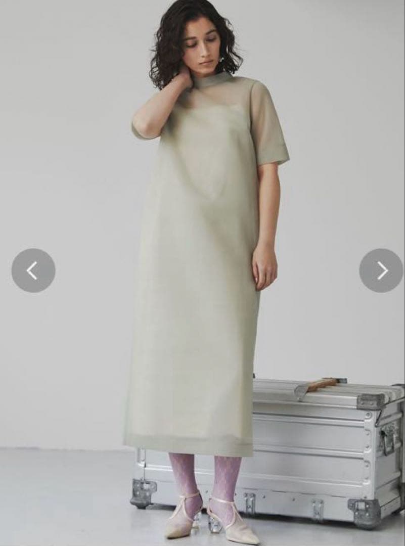 LAGUNAMOON【S】シアーダンボールワンピース ミントグリーン