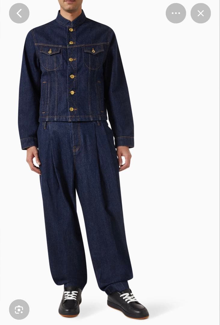 KENZO SCHOOLBOY FIT JEANS タックワイドデニム