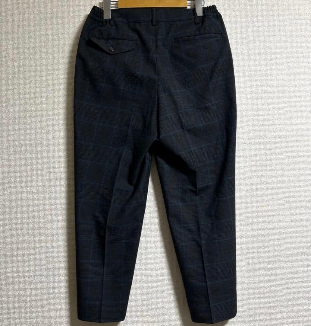 コムデギャルソンオムドゥ　19AW ポリエステルウール　チェックスラックス