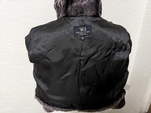 244　ホワイトベア　シェアードウィーゼル　ボレロ　ポンチョ　フリル　毛皮