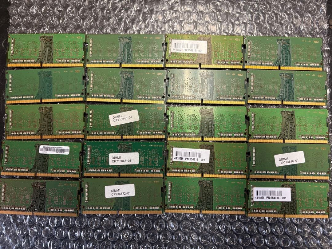 samsung ノート用メモリ DDR4-2400T 4GB 20本セット