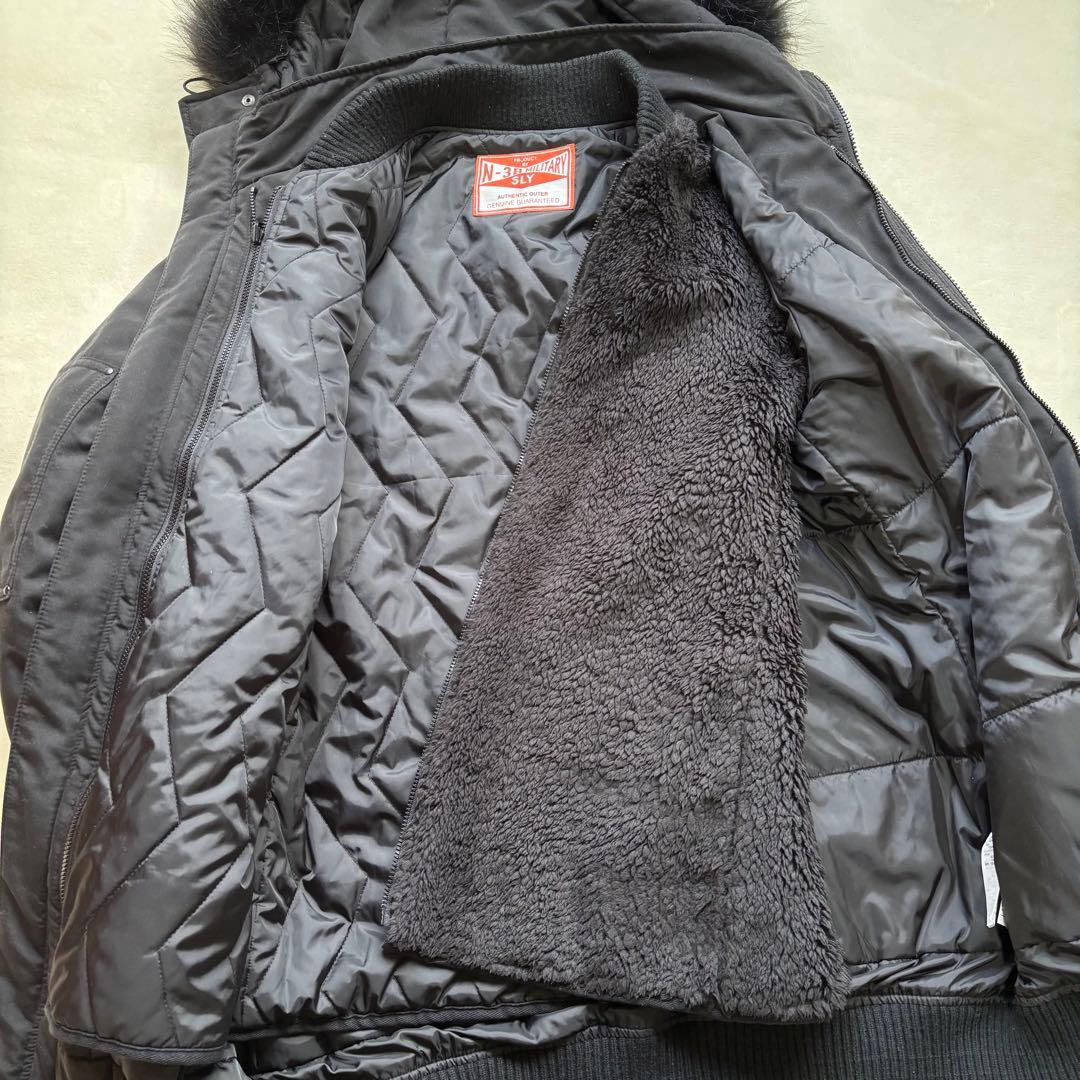 【美品】SLYスライ N3B ミリタリーモッズコート y2k ブラック サイズ1