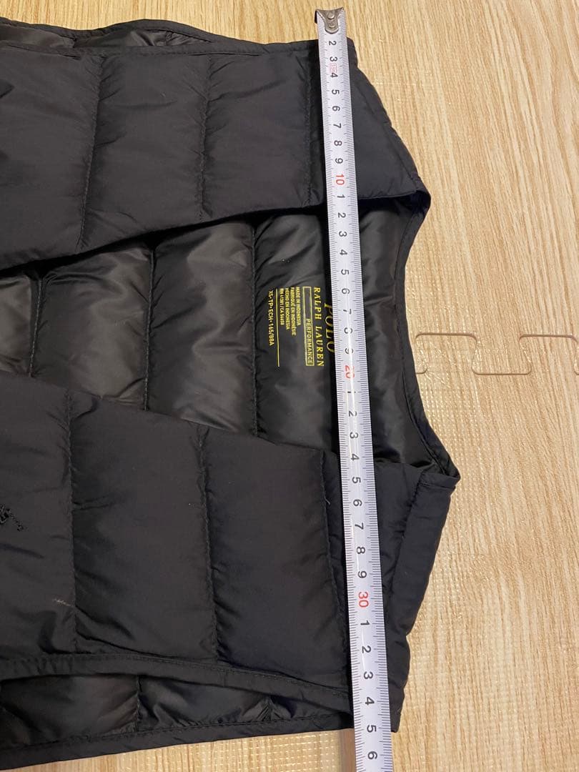 ポロラルフローレン パッカブル ダウンベスト 黒 XS 軽量