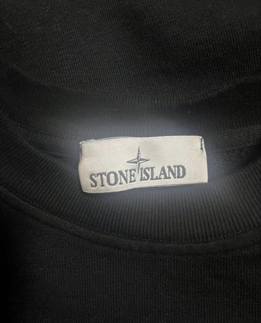 STONE 黒 ブラック スウェット トレーナー
