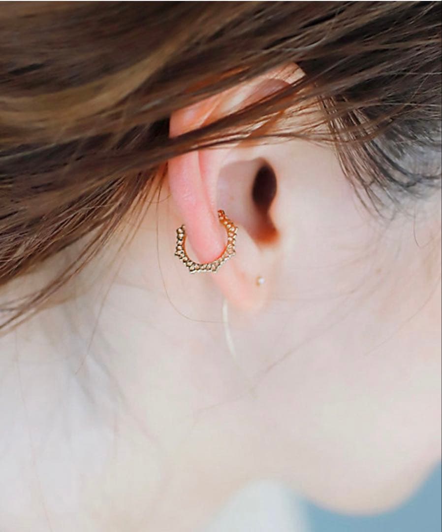 SIENA ROSE イヤーカフ　ラウンドレースS