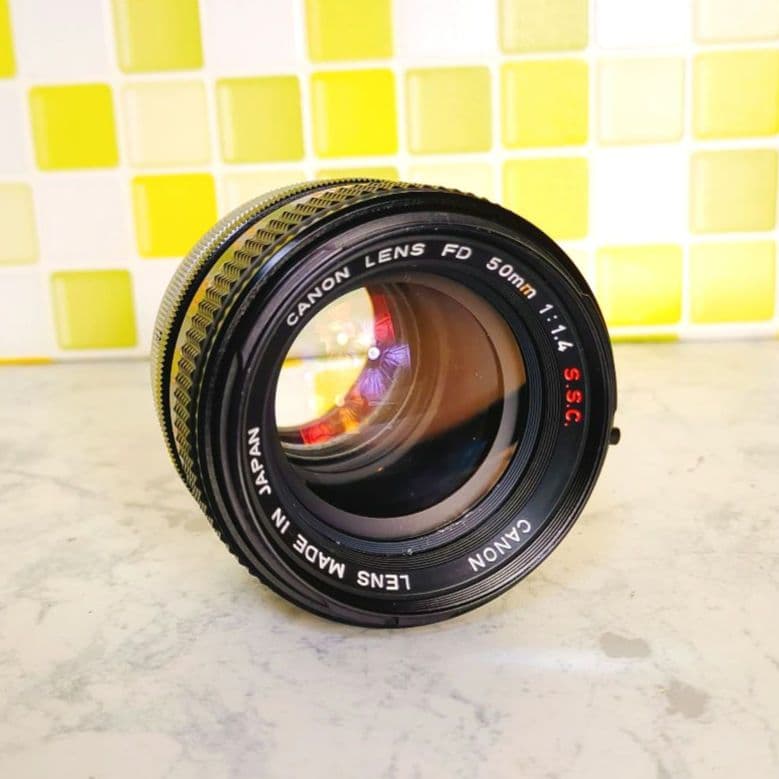 廃盤 Canon キャノン FD S.S.C 50mm F1.4 単焦点 レンズ