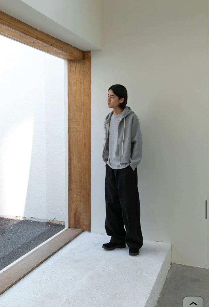 トップス OHOTORO Nap Waffle Zipper Hoodie