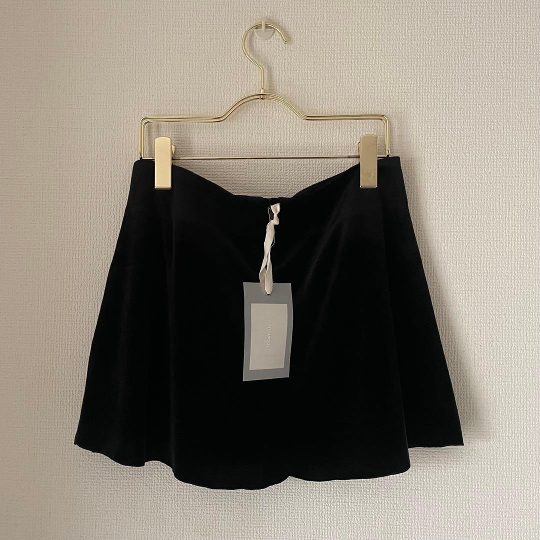 美品 TODAYFUL Velour Square Skirt / 38