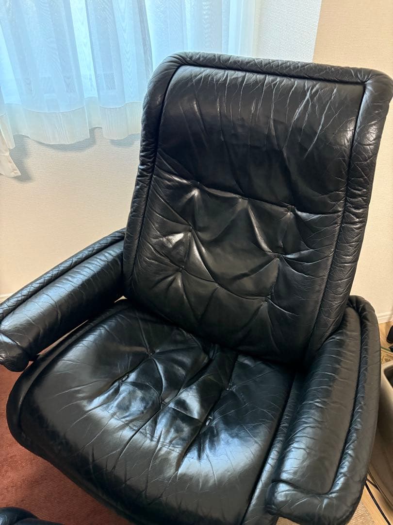 美品 Ｌサイズ エコーネス ロイヤル ブラック ストレスレス①