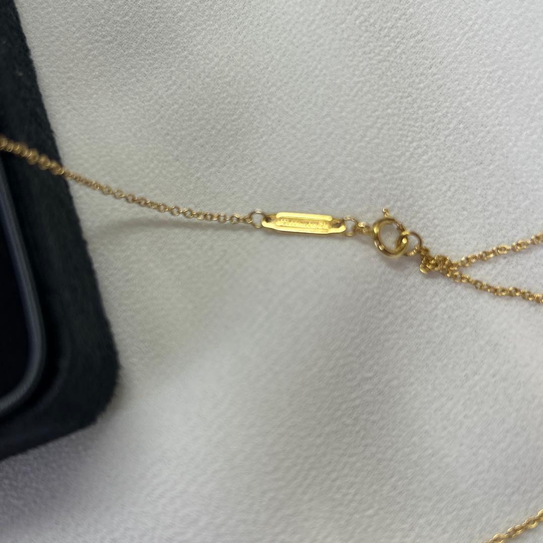 ティファニー　Tスマイルミニ　ローズゴールドダイヤネックレス