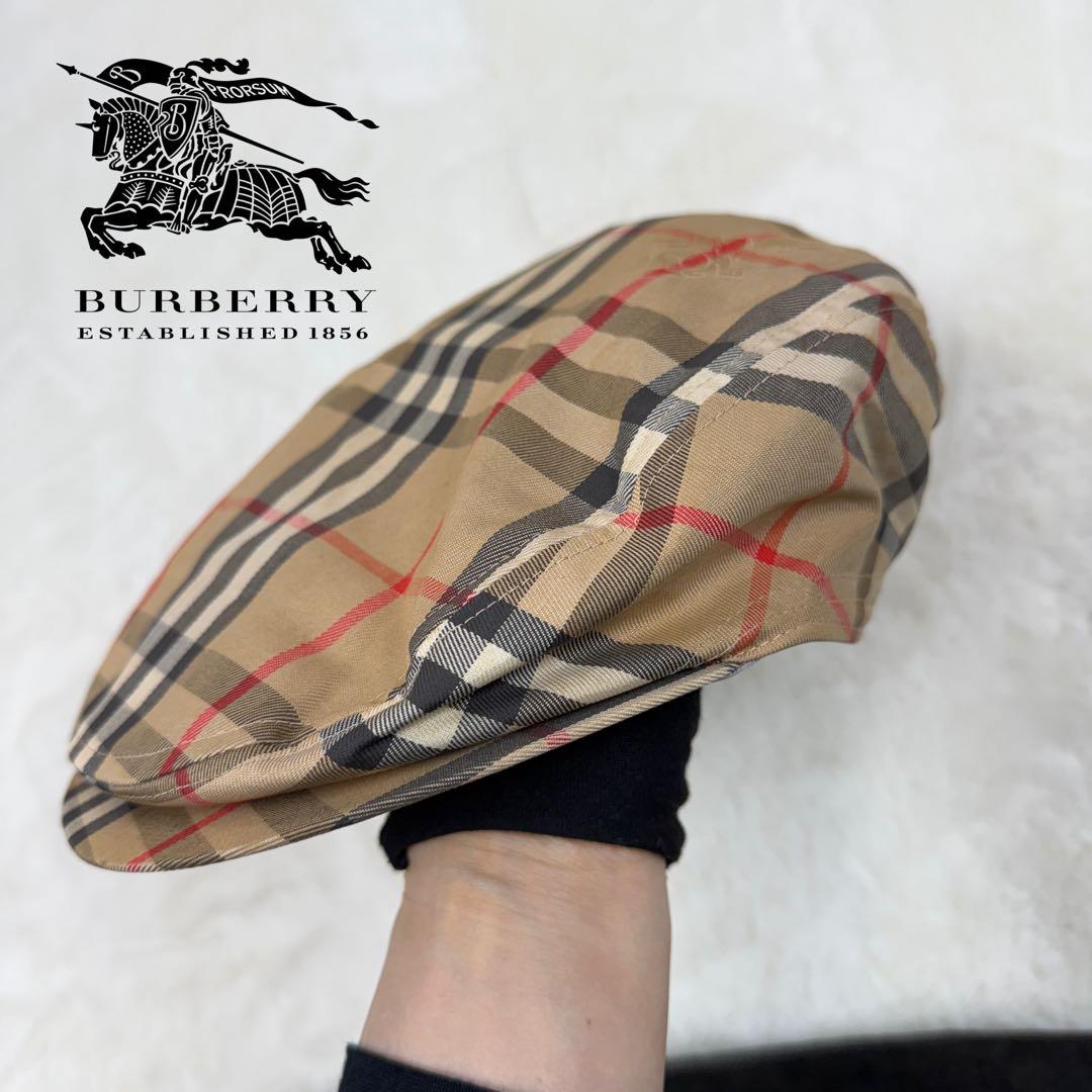 【使用感あり】BURBERRYS バーバリーズ　ノバチェック　ハンチング帽